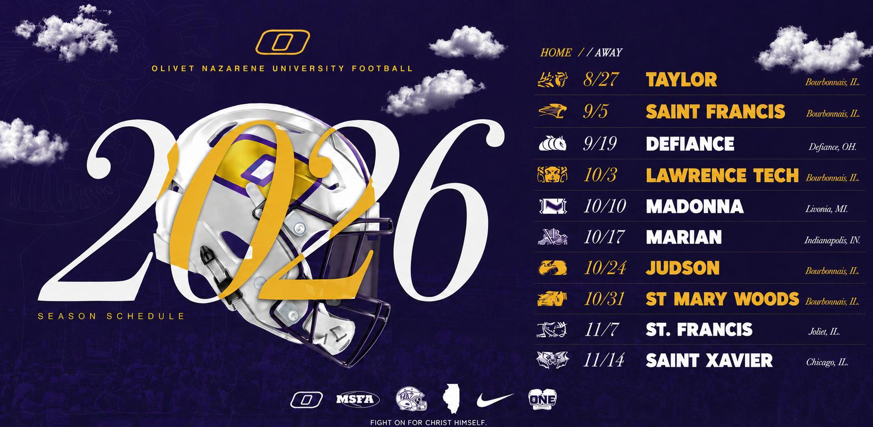 TIGERS FOOTBALL ANNOUNCES 2026 SCHEDULE