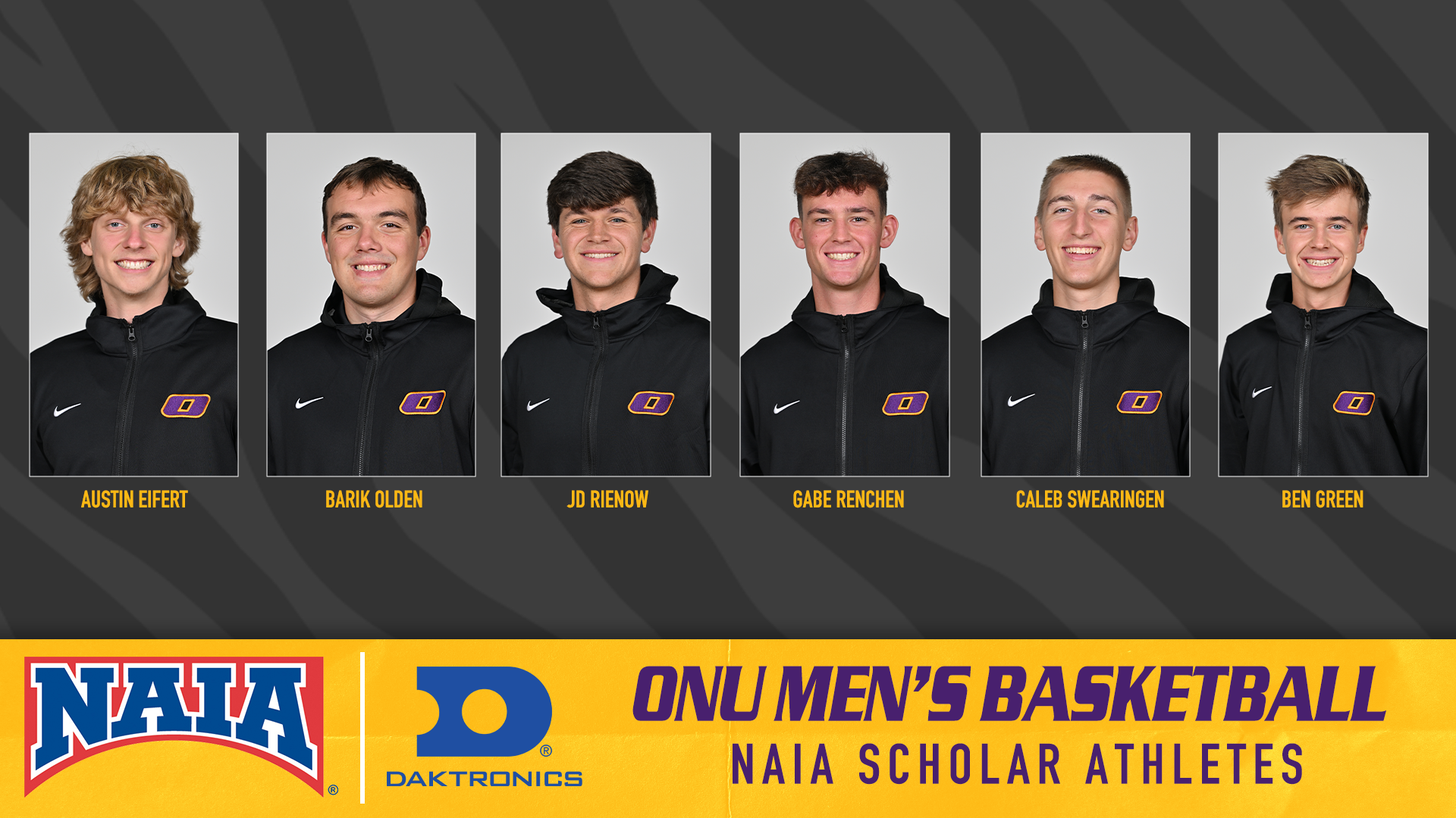 SIX TIGERS NAMED NAIA SCHOLAR-ATHLETES FROM ONU MEN&rsquo;S BASKETBALL