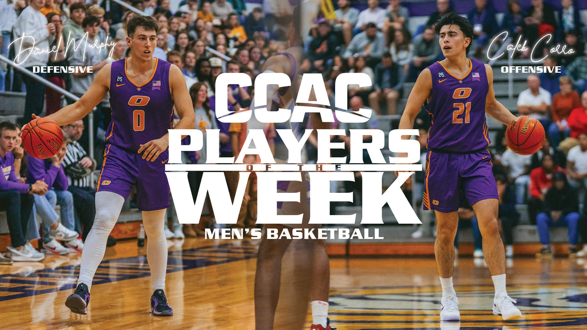 CORRO, MURPHY HELP ONU SWEEP CCAC MEN&rsquo;S BASKETBALL WEEKLY AWARDS