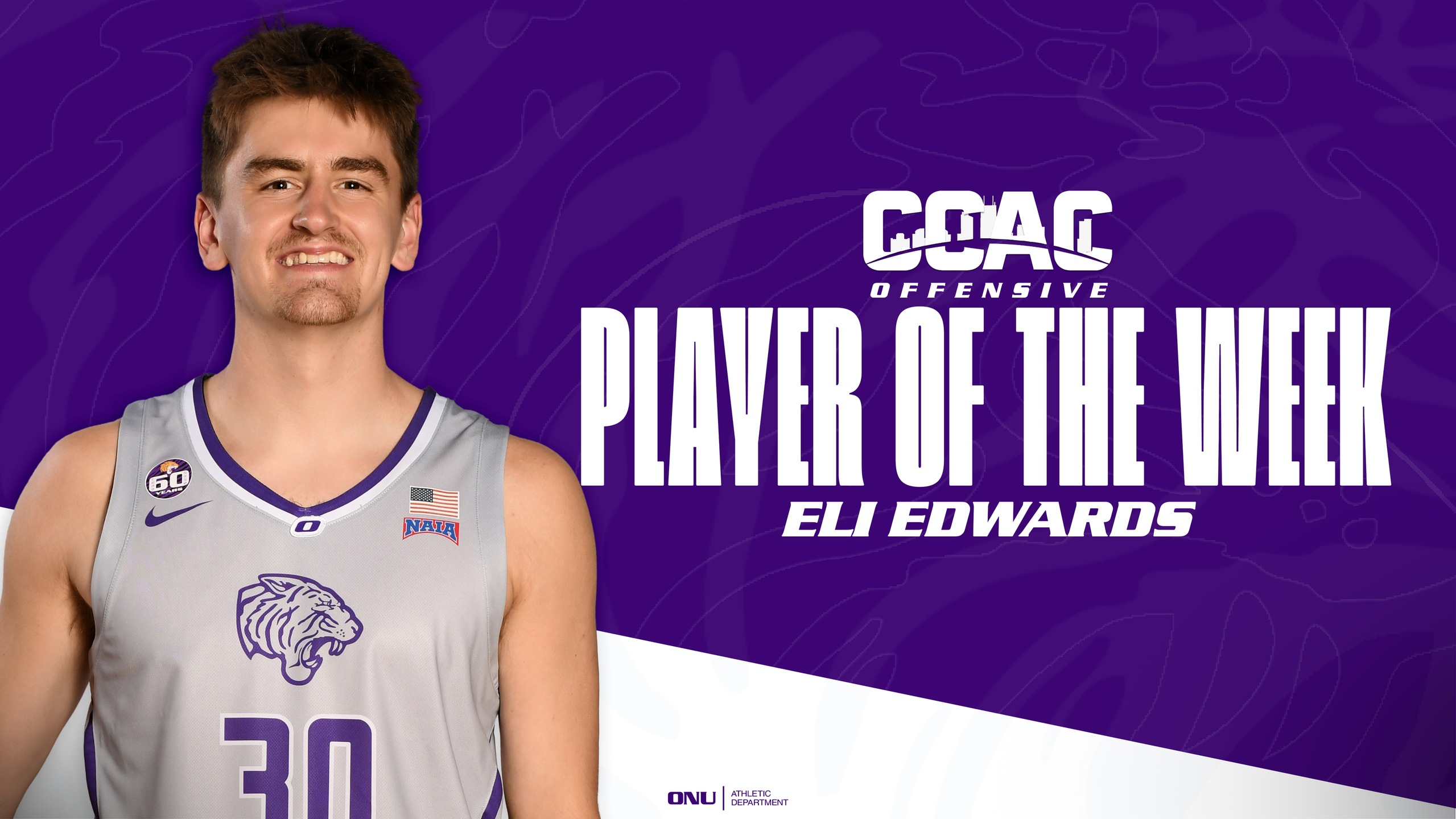 EDWARDS CLAIMS SIXTH CCAC OFFENSIVE PLAYER OF THE WEEK AWARD