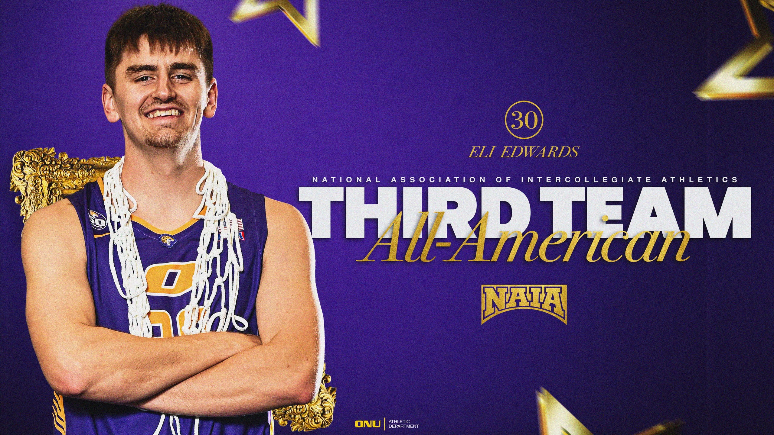 EDWARDS EARNS THIRD TEAM NAIA ALL-AMERICA RECOGNITION