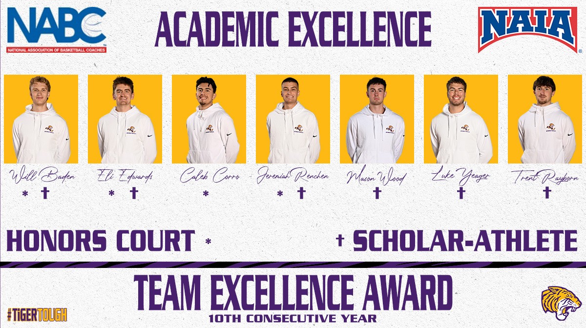 TIGERS RECOGNIZED FOR EXCELLENCE IN THE CLASSROOM WITH NABC TEAM ACADEMIC EXCELLENCE AWARD
