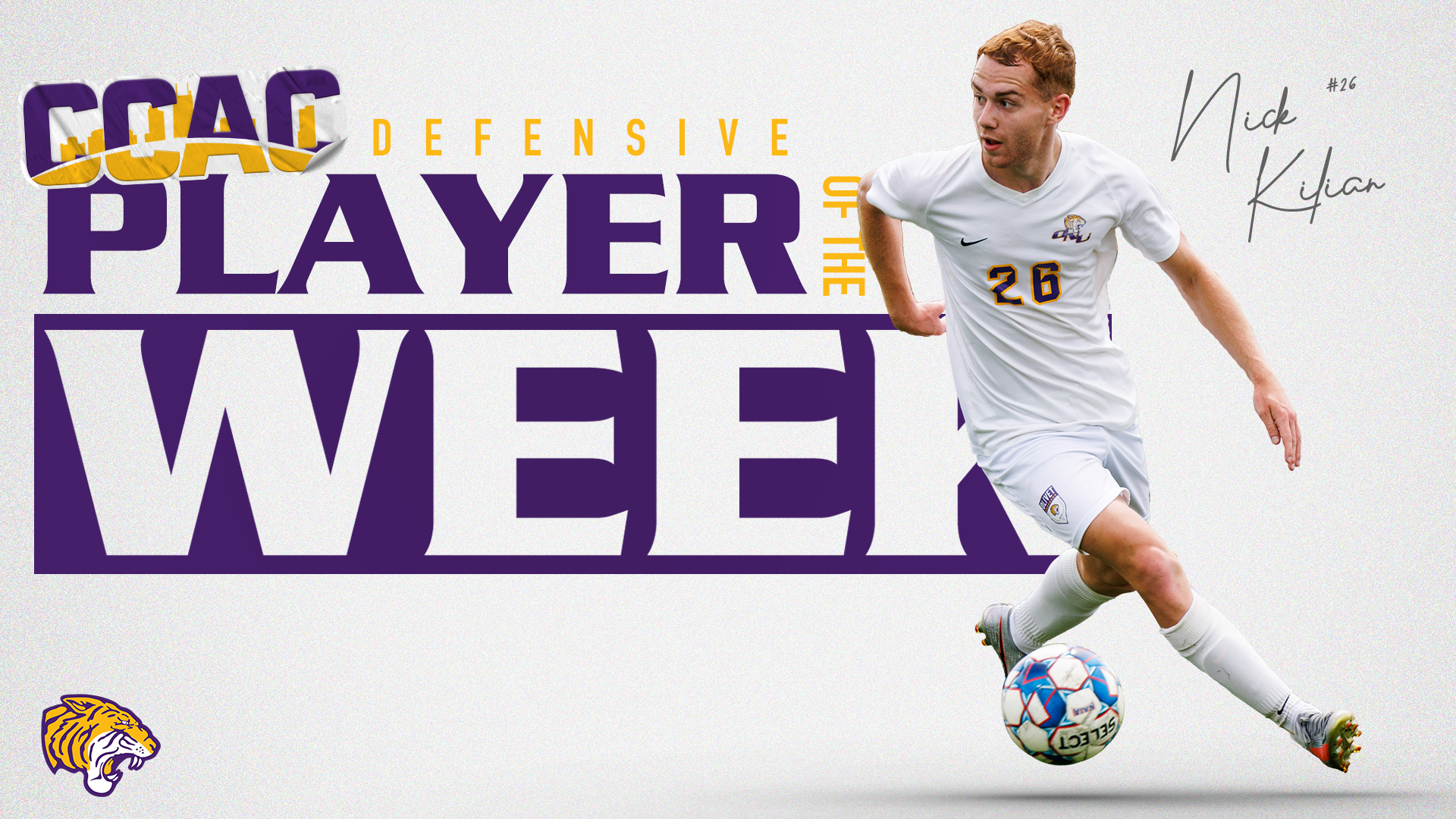 KILIAN KEYS TOP LEAGUE FINISH TO EARN CCAC DEFENDER OF THE WEEK