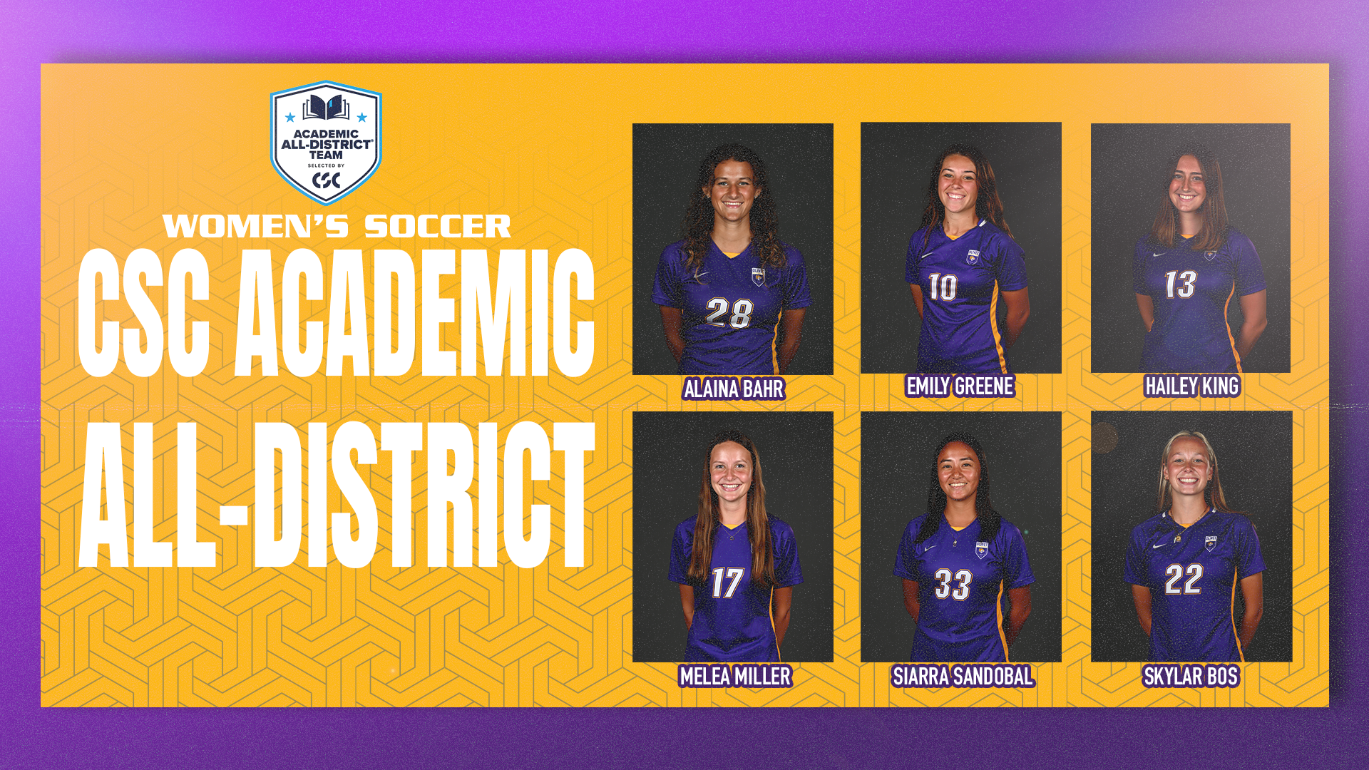 SIX TIGERS NAMED TO 2024 CSC ACADEMIC ALL-DISTRICT WOMEN&rsquo;S SOCCER TEAM