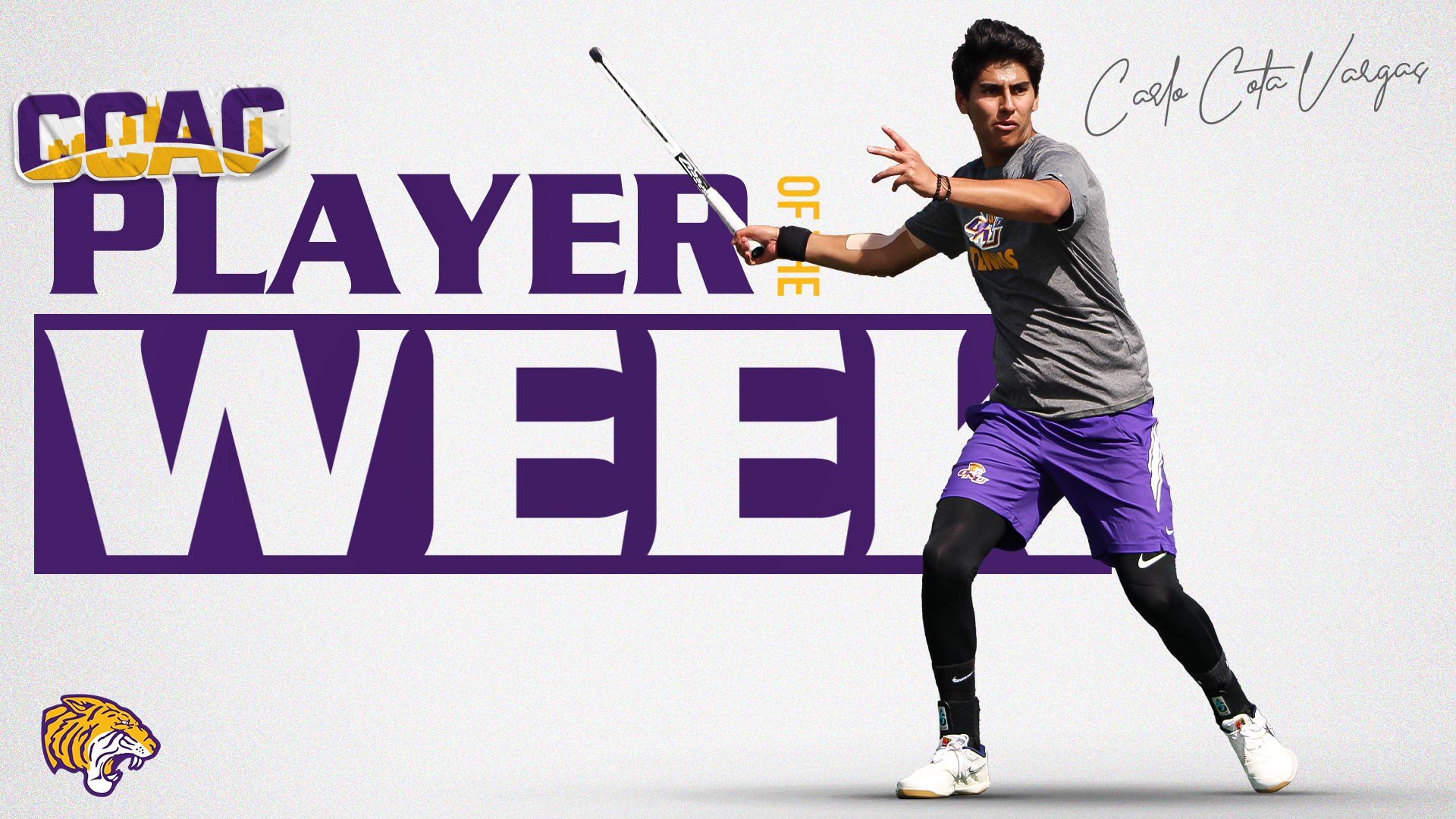 THREE WINS NET ONU&rsquo;S VARGAS WEEKLY CCAC MEN&rsquo;S TENNIS RECOGNITION
