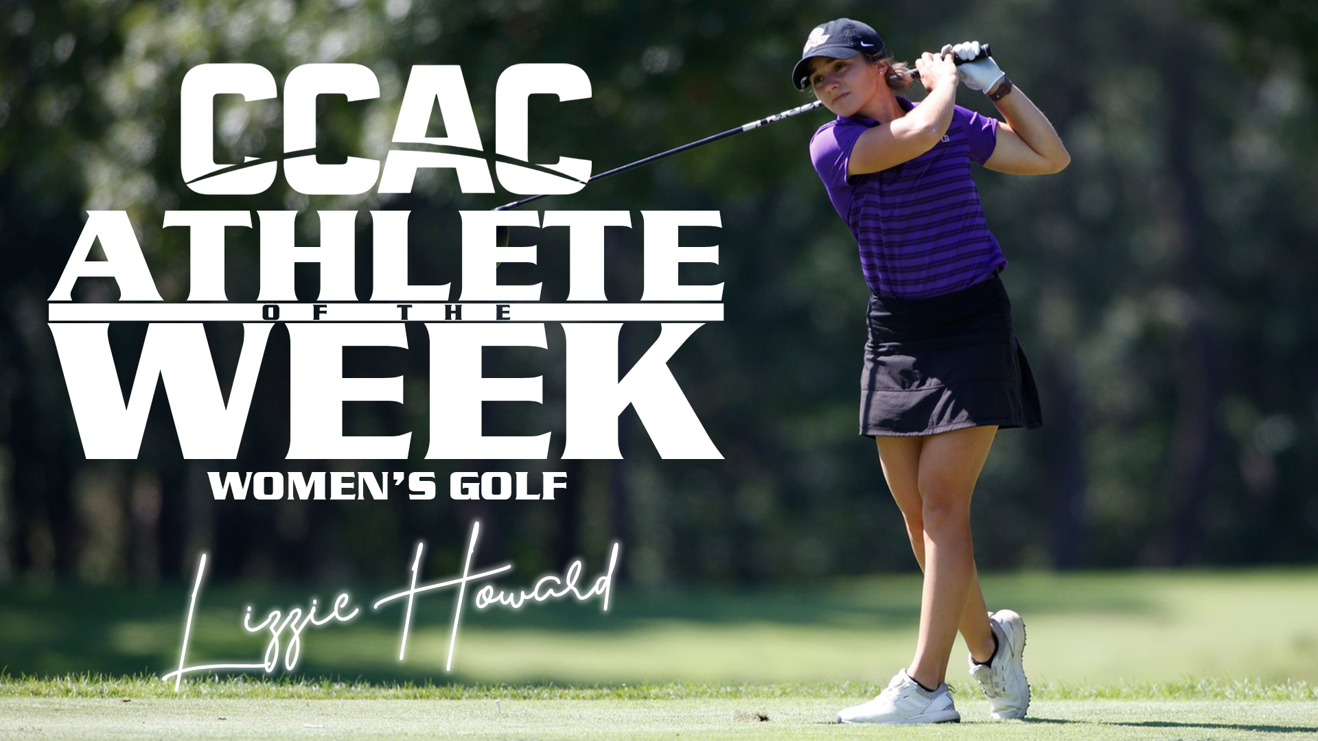 HOWARD CLAIMS FIRST CCAC WOMEN&rsquo;S GOLFER OF THE WEEK AWARD FOR 2025