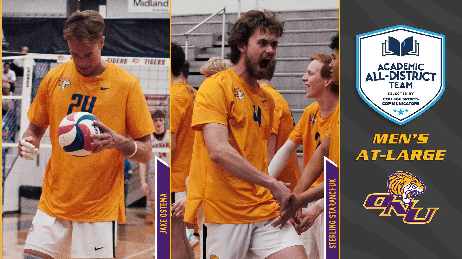 OSTEMA, STARANCHUK NAMED TO ACADEMIC ALL-DISTRICT MEN&rsquo;S AT-LARGE TEAM