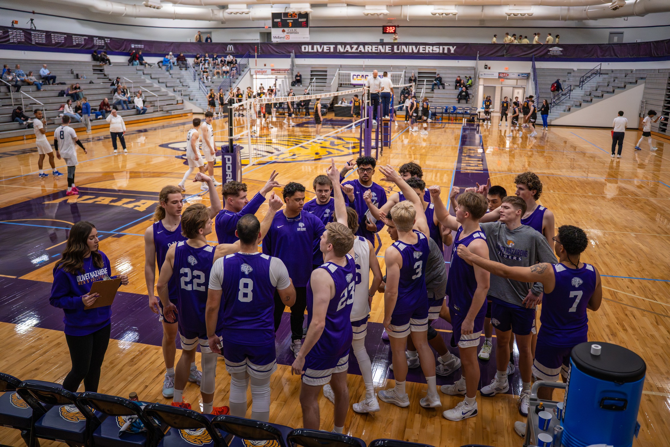 TIGERS OUTLAST JUDSON IN FIVE-SET THRILLER IN MCHIE ARENA