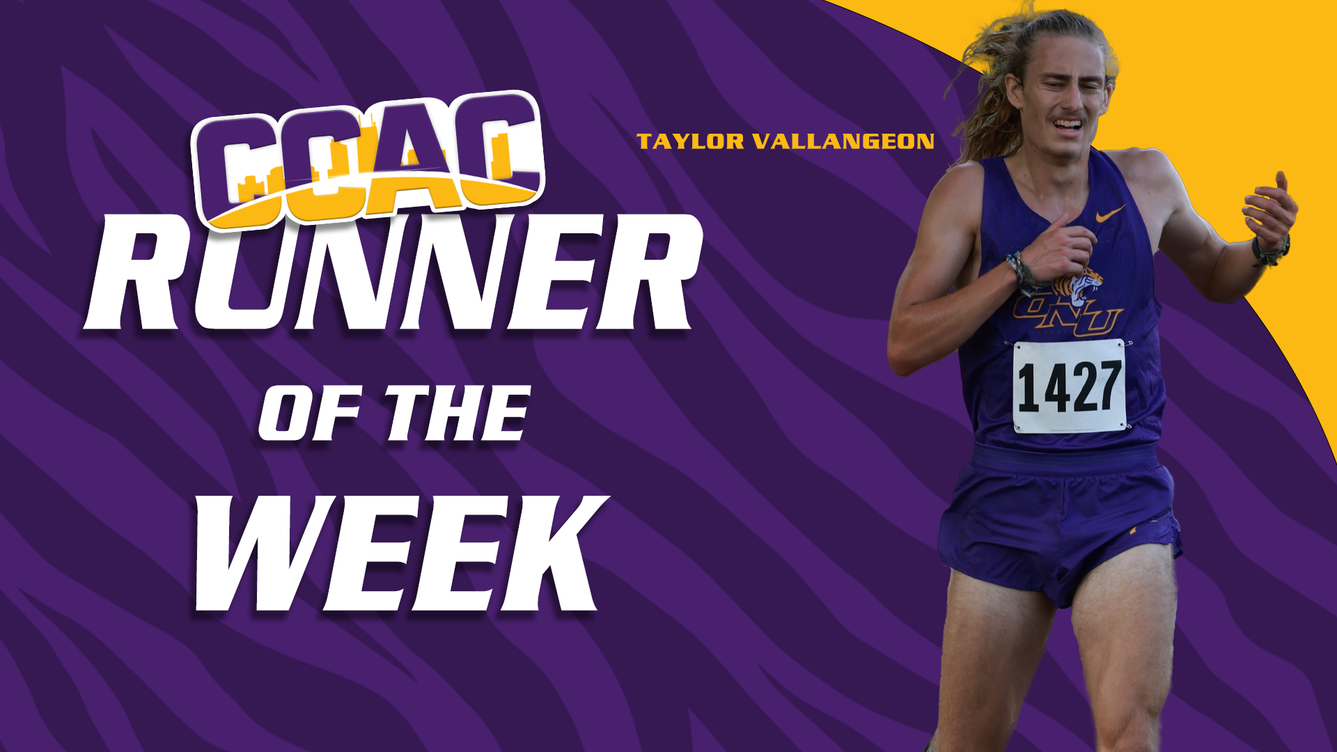 CAREER-BEST TIME EARNS ONU'S VALLANGEON THIRD WEEKLY MEN'S XC HONOR OF THE SEASON