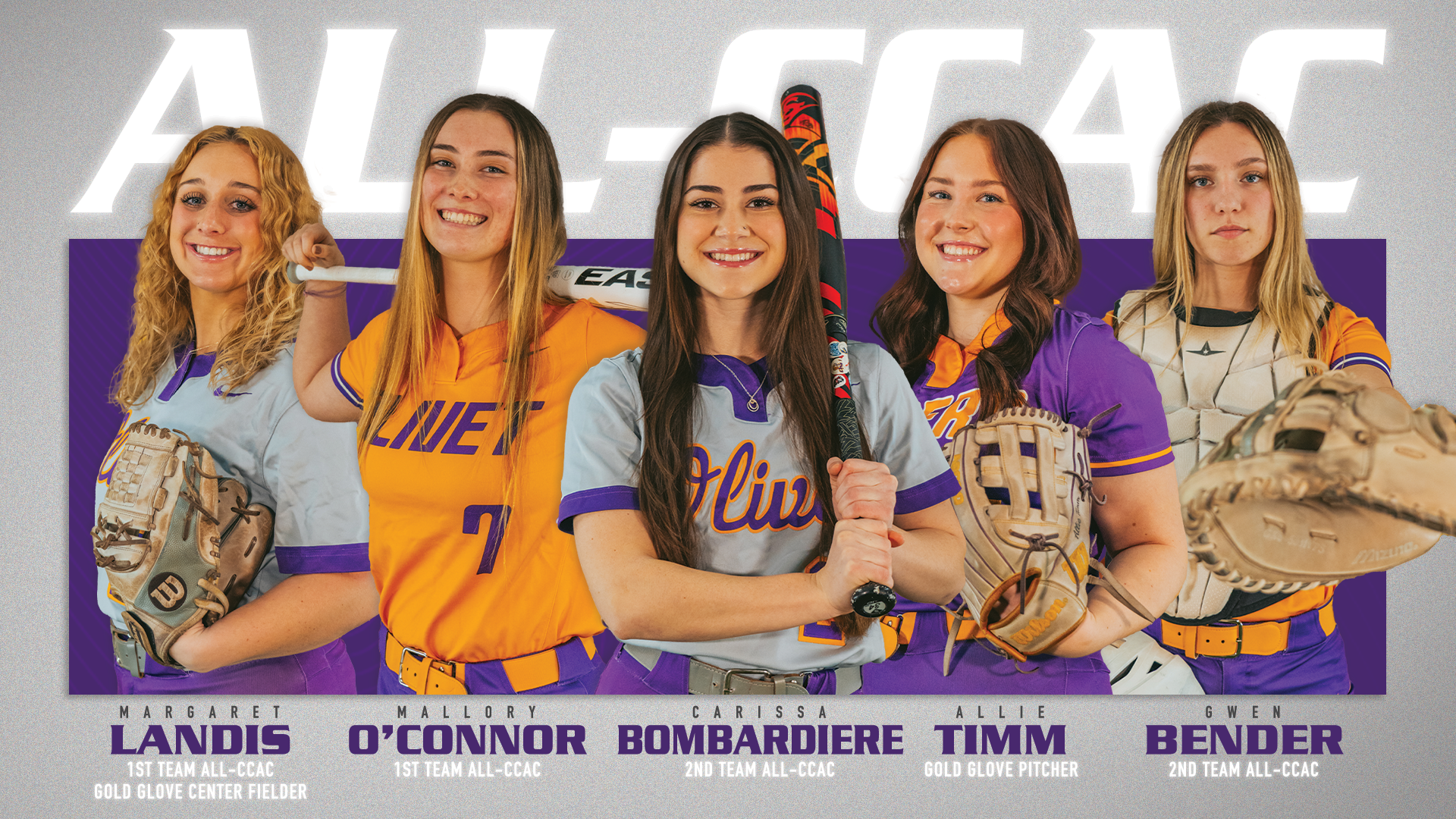FIVE TIGERS EARN ALL-CONFERENCE RECOGNITION FROM CCAC
