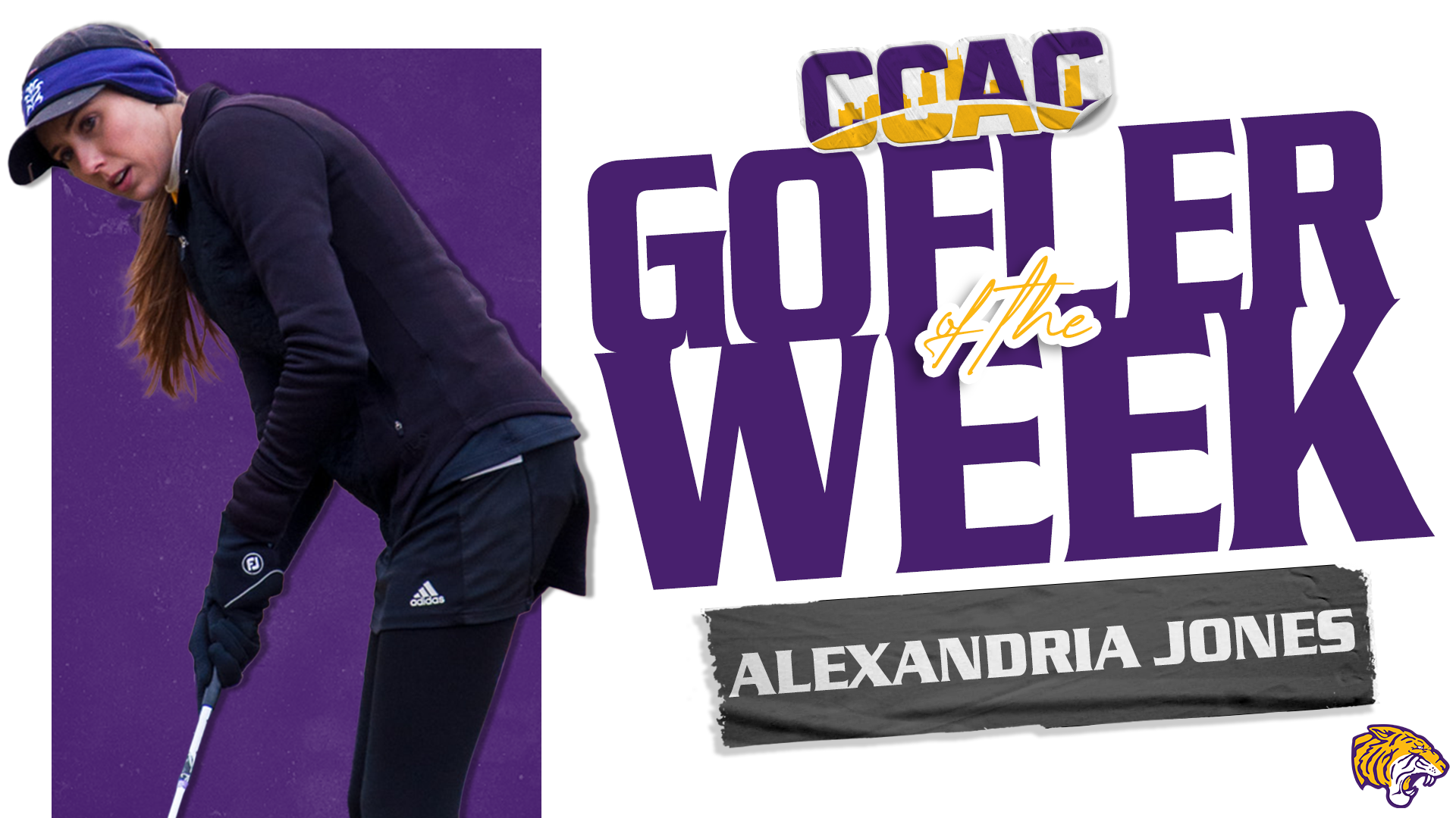 JONES COLLECTS CCAC WOMEN'S GOLF WEEKLY HONORS