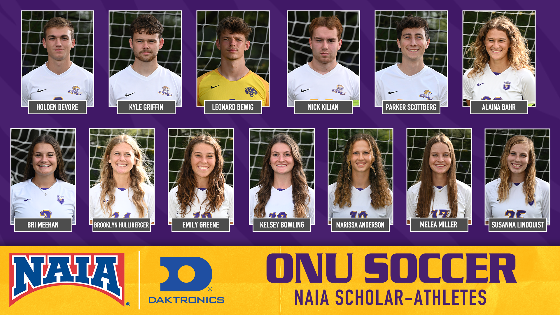 THIRTEEN TIGERS NAMED NAIA SCHOLAR-ATHLETES