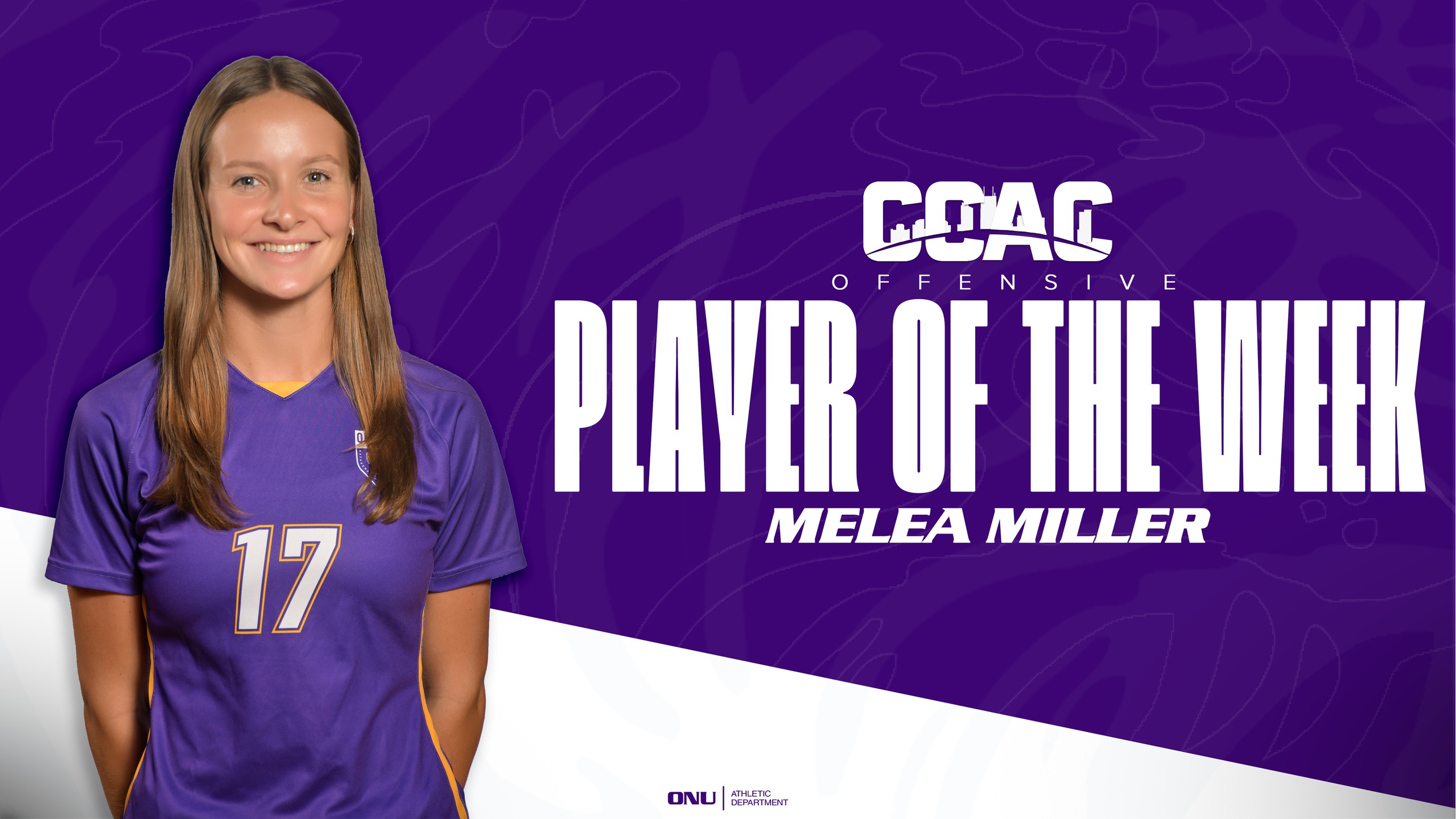 MILLER SELECTED AS CCAC OFFENSIVE PLAYER OF THE WEEK