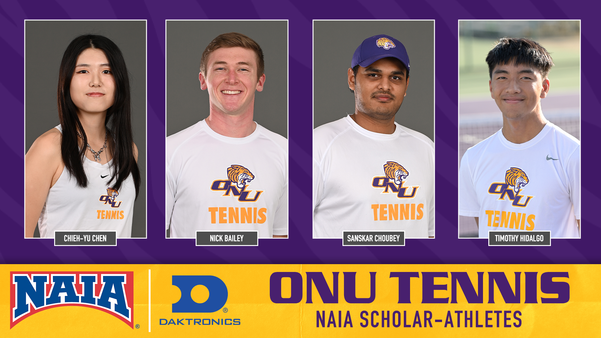 ONU TENNIS LANDS FOUR ON NAIA SCHOLAR-ATHLETE HONOR ROLL