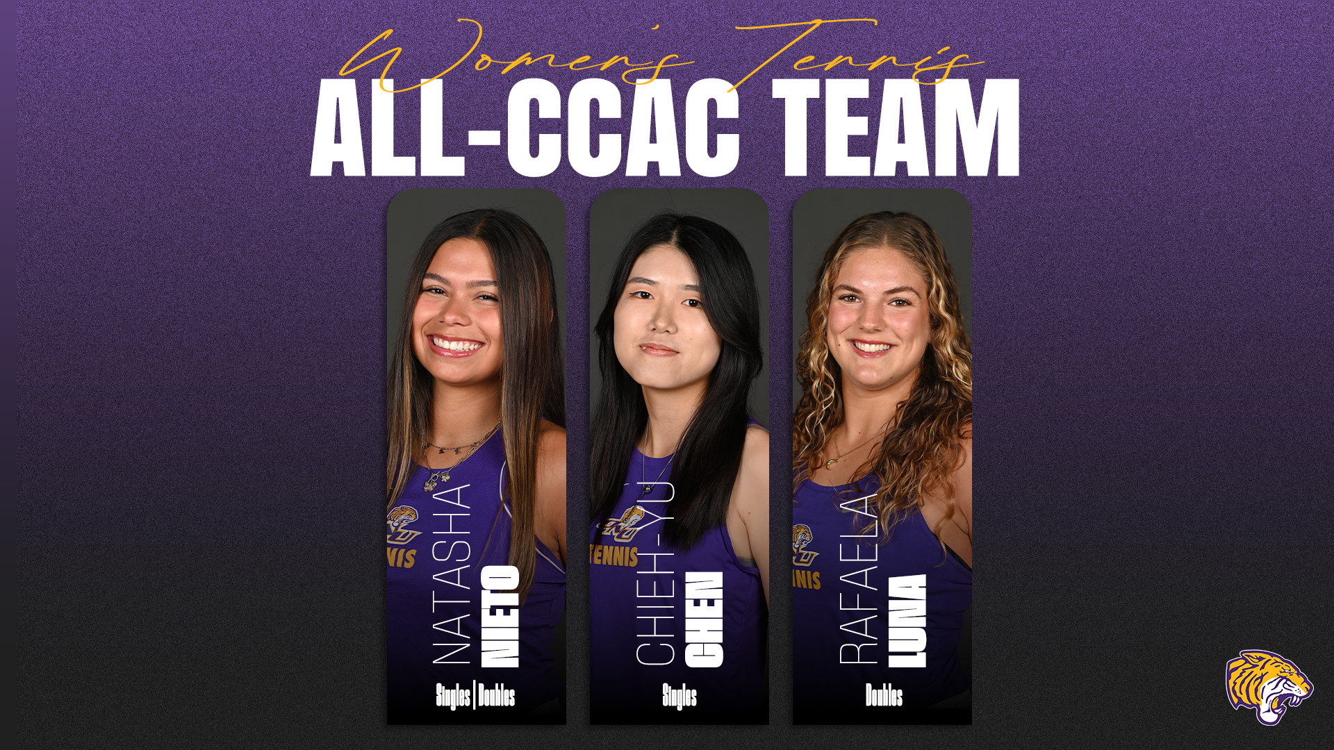 WOMEN&rsquo;S TENNIS PLACES THREE ON ALL-CONFERENCE HONOR ROLL
