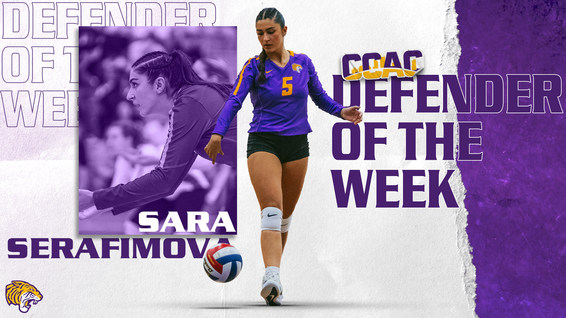 SERAFIMOVA PICKS UP CCAC DEFENDER OF THE WEEK ACCORD